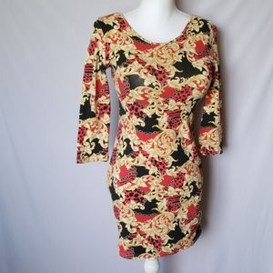 XXI Tunic Dress sz L Soft Shimmery 4 Way Stretchy Knit